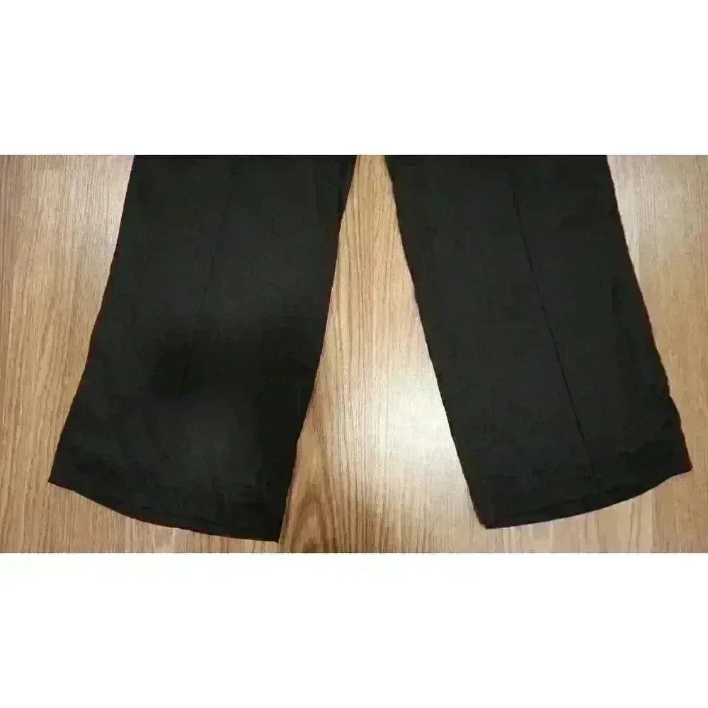 All Saints Women's Charli Silk Blend Trouser Black Pants, Size 2 - Picture 2 of 13